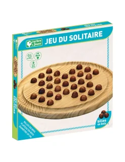 Enfant Jeujura Jeu de solitaire en bois