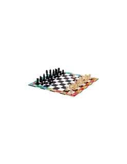 Enfant Djeco Jeu d'Echecs et de Dames en mallette -
