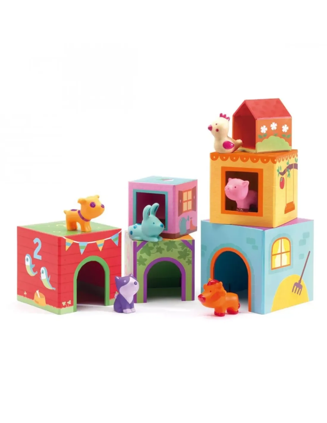 Djeco Jeu d'empilage Topanifarm -