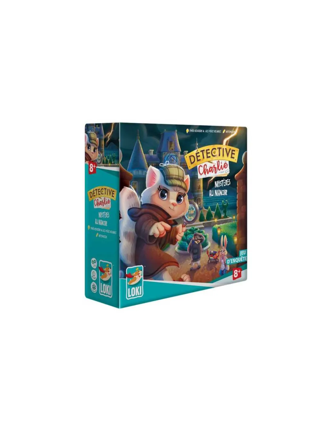 Iello Jeu Détective Charlie : Enquête au manoir - Loki