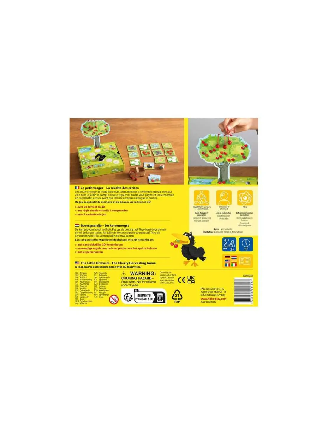 Enfant Haba Jeu Le Petit Verger -