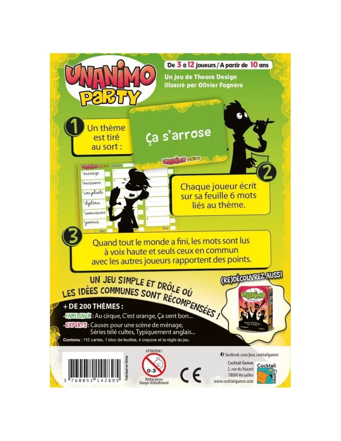 Enfant Asmodee Jeu Unanimo party