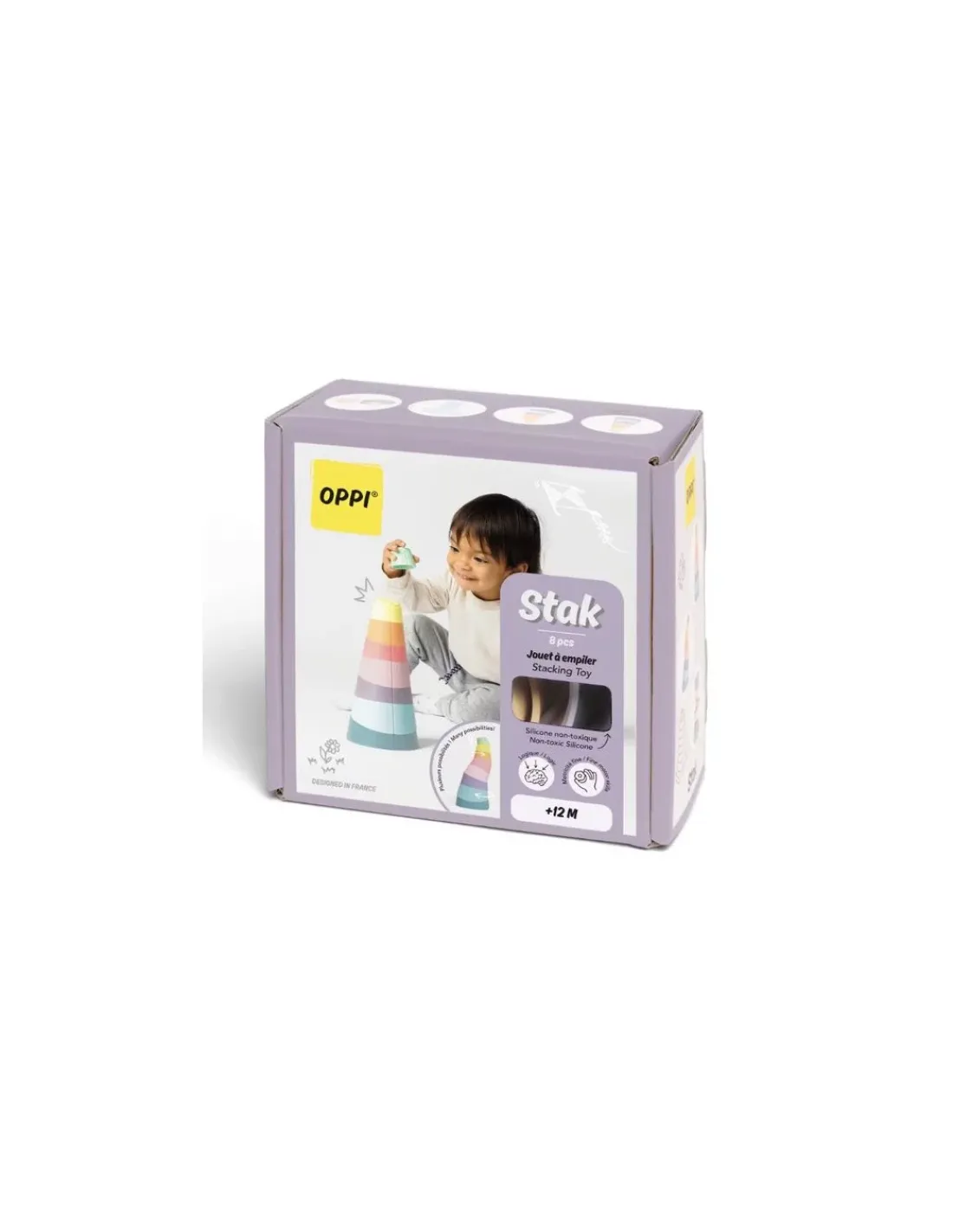 Oppi Jouet à empiler Stak 8 pièces -