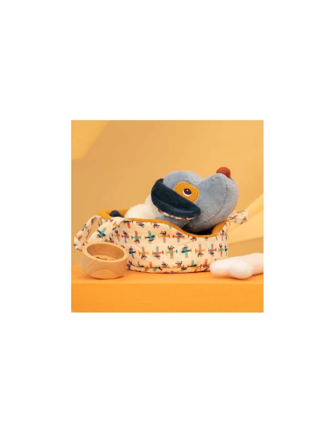 Lilliputiens Jules le chien et son panier -