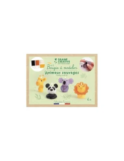 Enfant Graine Creative Kit bougies à modeler animaux sauvages - Graine créative
