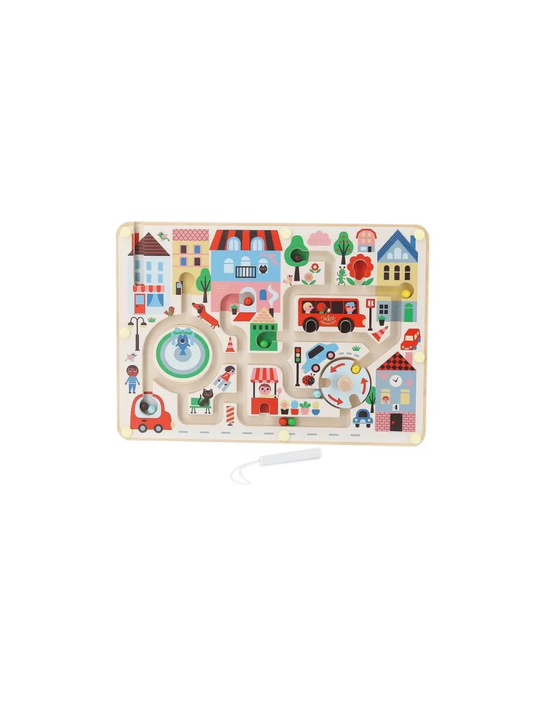 Vilac Labyrinthe magnétique Ma petite ville -