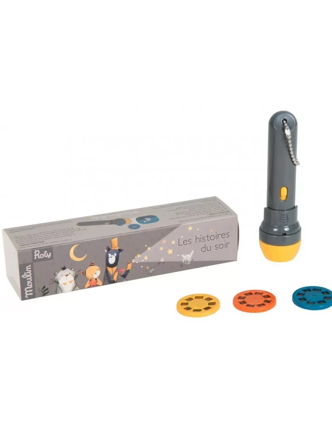 Moulin Roty Lampe à histoires les moustaches -