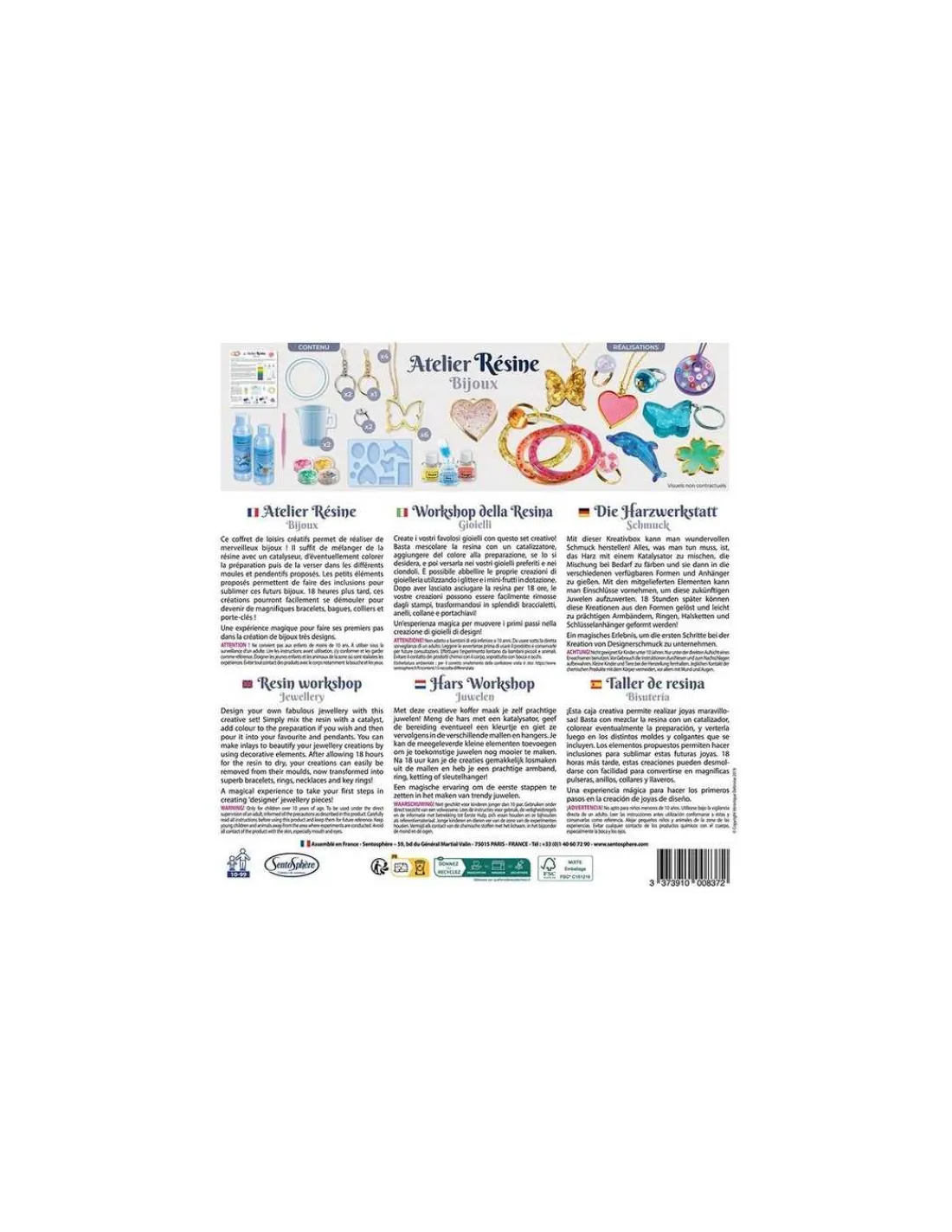 Sentosphere L'atelier de bijoux résine et inclusion - Sentosphère