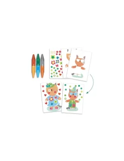 Djeco Les animaux et leurs maisons 6 activités créatives -