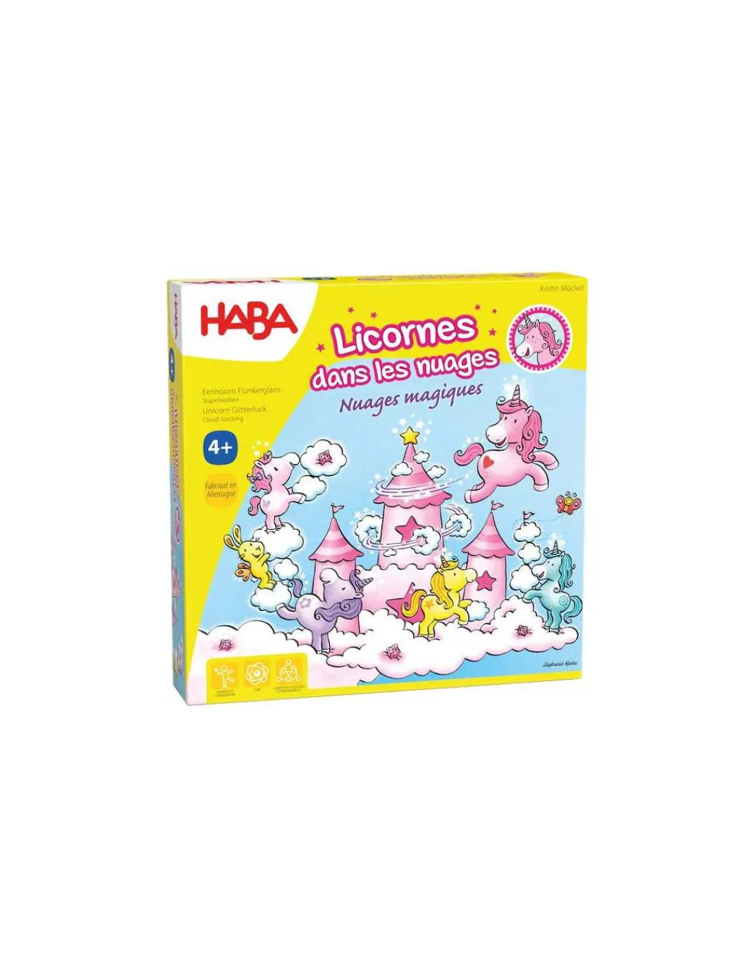 Enfant Haba Licornes dans les nuages Nuages Magiques -