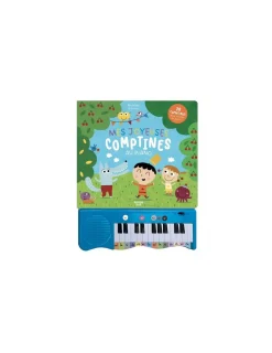 Auzou Livre Mes joyeuses comptines au piano -