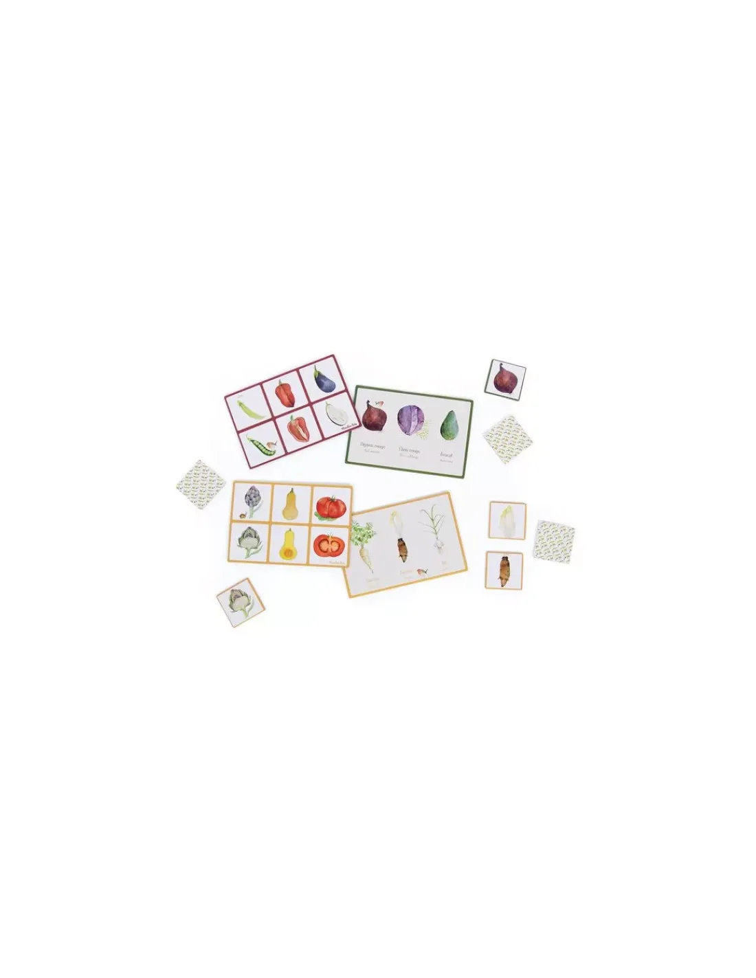 Enfant Moulin Roty Loto mémo des légumes Le Jardin du Moulin -