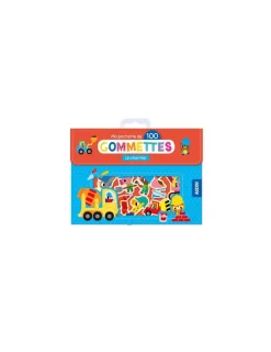 Auzou Ma pochette de 100 gommettes Le chantier -
