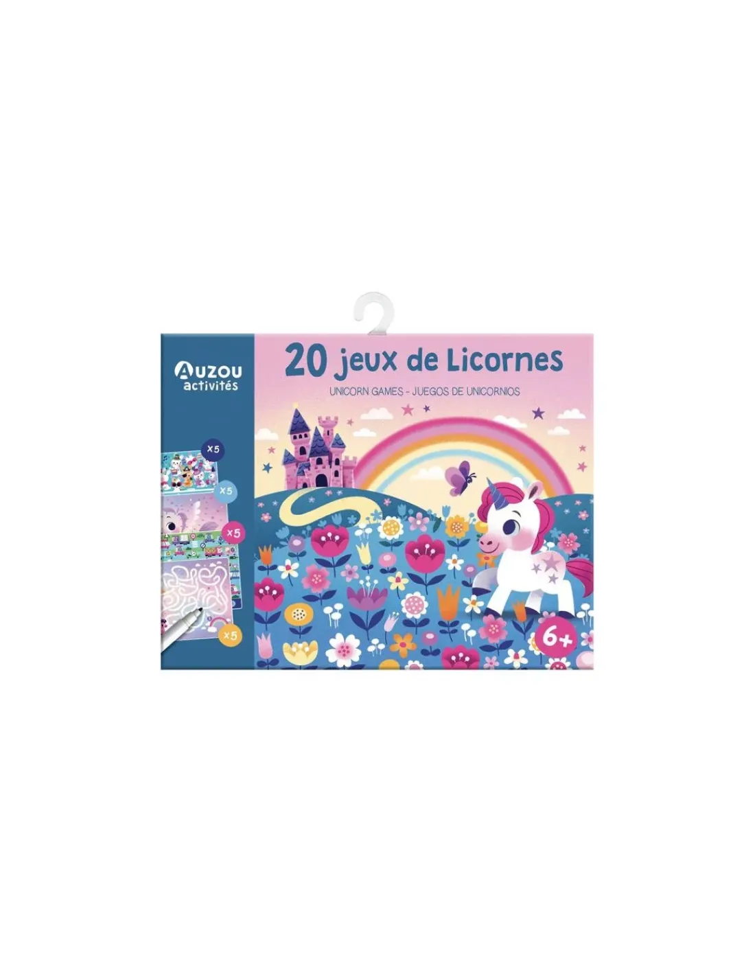 Auzou Ma pochette de 20 jeux licornes -