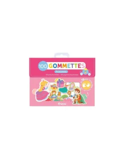 Auzou Ma pochette de gommettes 100 princes et princesses -
