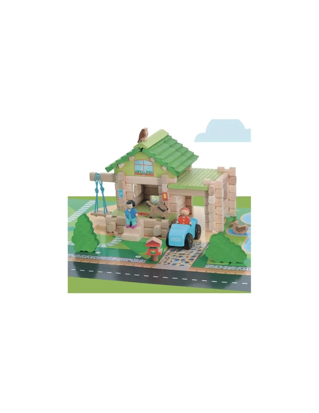 Jeujura Ma première maison avec voiture 80 pièces -