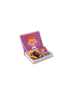 Janod Magnetibook Crazy face fille -