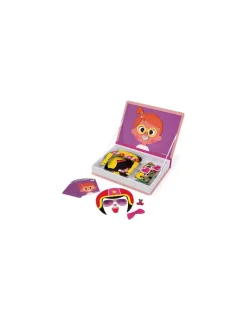 Janod Magnetibook Crazy face fille -