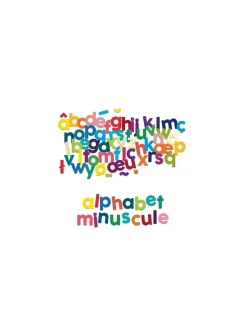 Vilac Magnets alphabet minuscules bois 80 pièces -