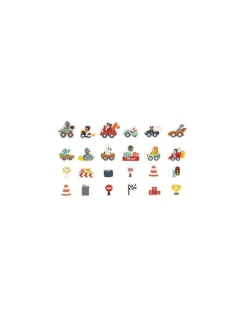 Janod Magnets Bolides 24 pièces -