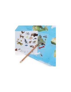 Moulin Roty Mappemonde avec décalcomanies Tout autour du monde -