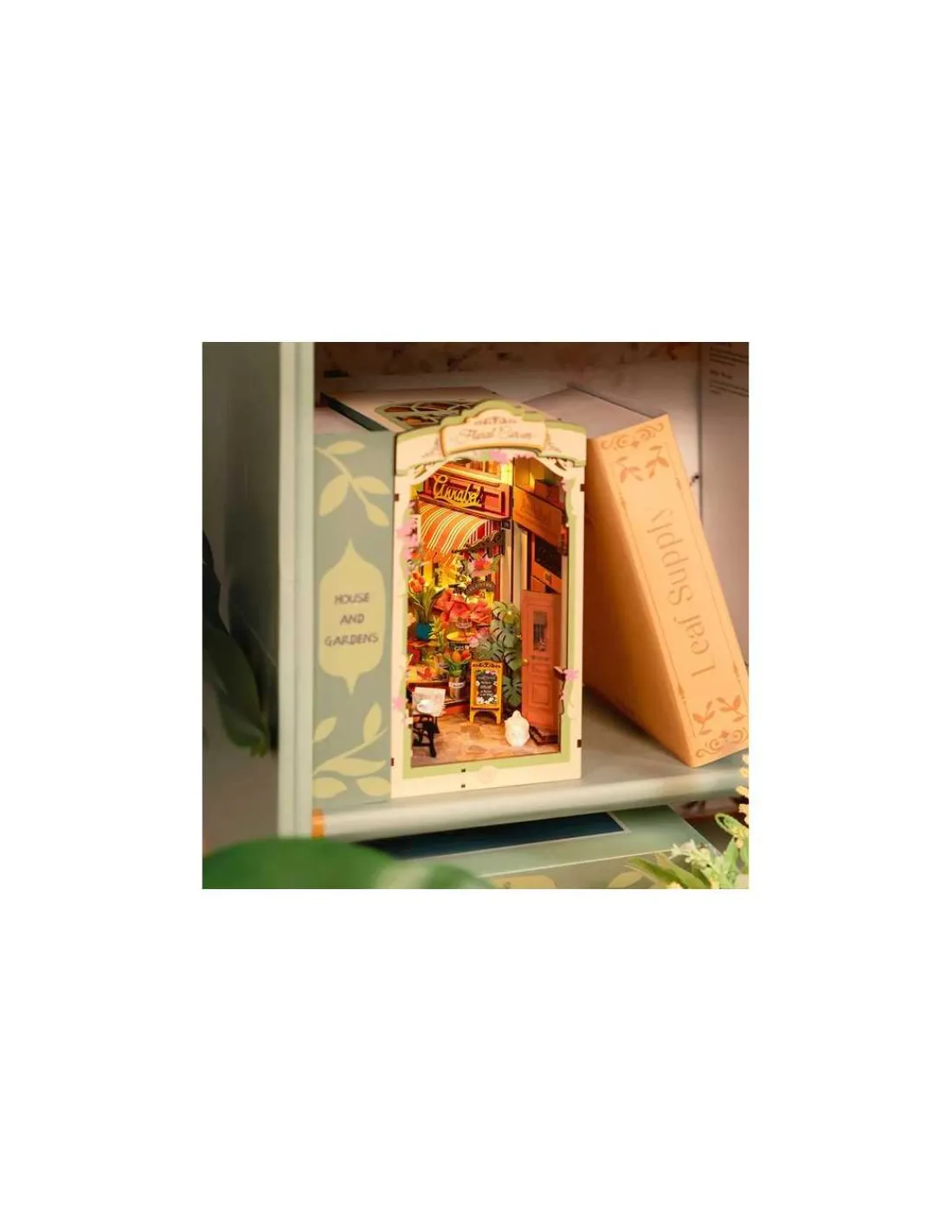 Rolife Maquette Floral Corner Book Nook -