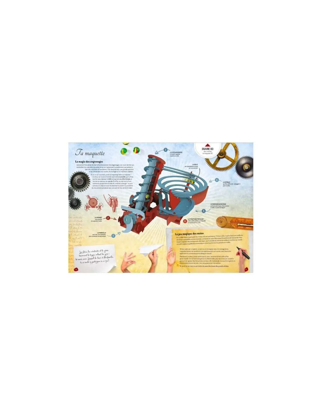 Sassi junior Maquette Les machines de Léonard de Vinci Sur les traces d'Archimède - Sassi