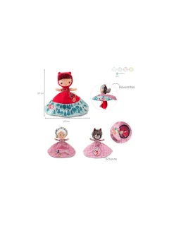 Lilliputiens Marionnette réversible Chaperon rouge -