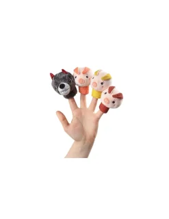 Lilliputiens Marionnettes à doigt Les trois petits cochons -