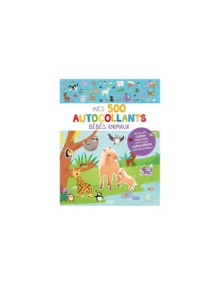 Auzou Mes 500 Autocollants bébé animaux -
