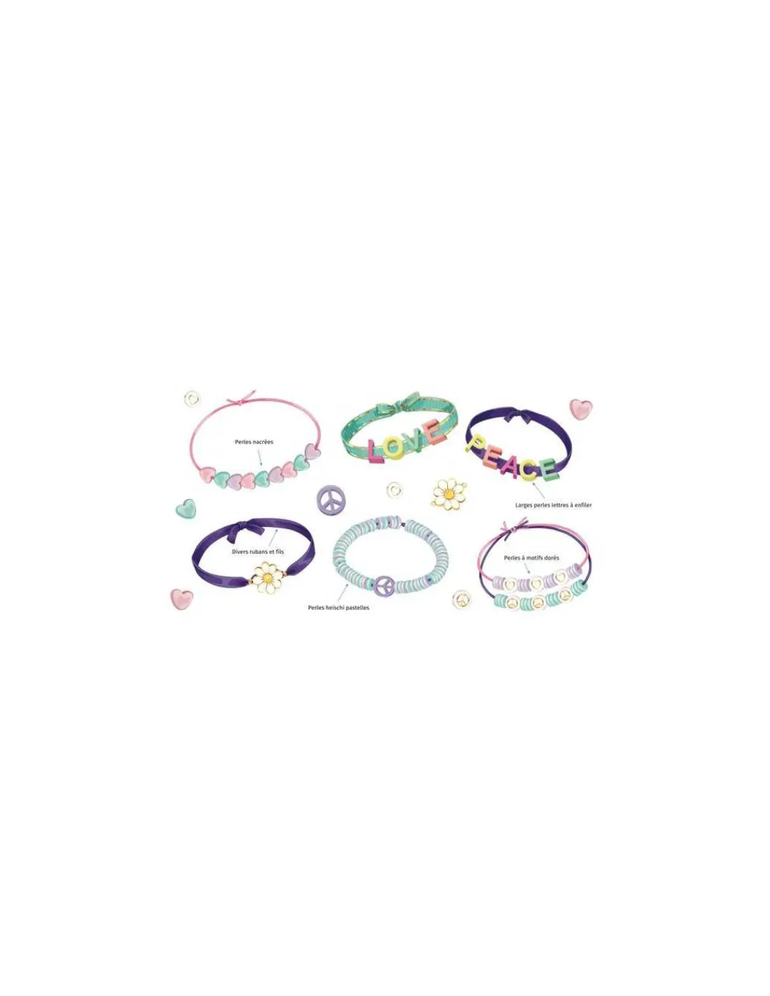 Auzou Mes bracelets Peace and Love -