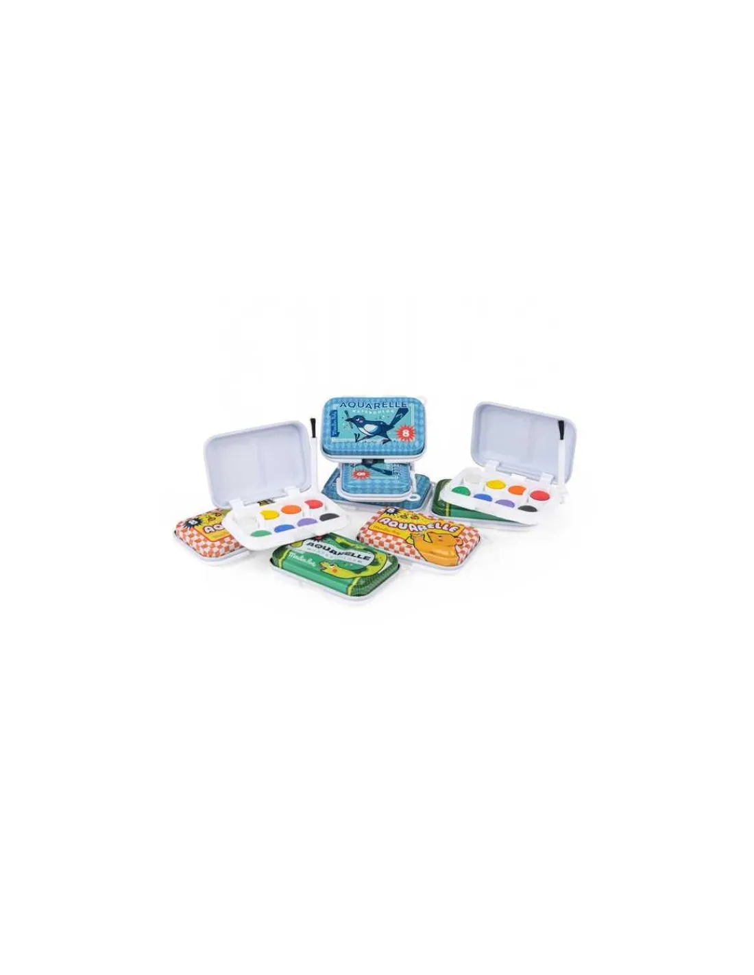 Moulin Roty Mini palette aquarelle jaune -