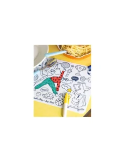 Moulin Roty Mini set à colorier et 4 feutres Les Loufoques -