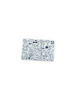 Moulin Roty Mini set à colorier et 4 feutres Les Loufoques -