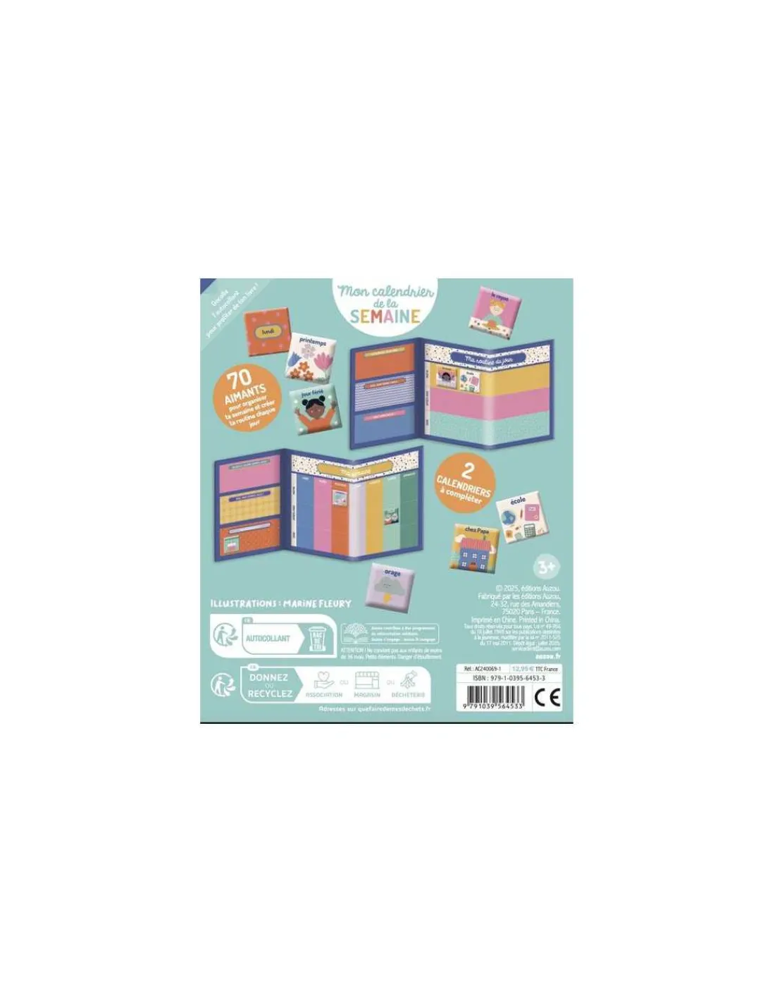 Auzou Mon calendrier de la semaine -