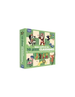 Enfant Auzou Mon coffret de 10 jeux classiques -