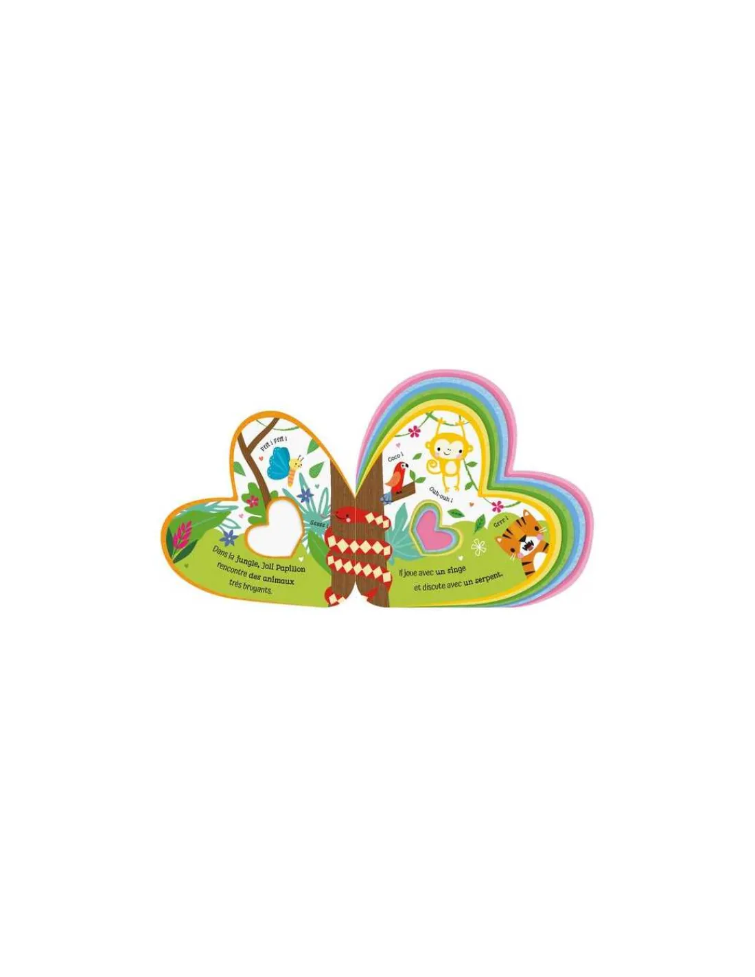 123 Soleil Mon livre feutrine joli papillon - !