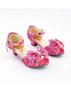 Labay Mules à Nœuds et Paillette Rose 3 - 4 ans -