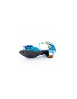 Labay Mules à Nœuds et Paillette Bleu 3 - 4 ans -