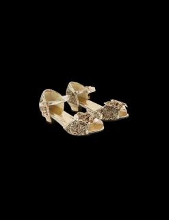 Labay Mules à Nœuds et Paillette dorée 3 - 4 ans -