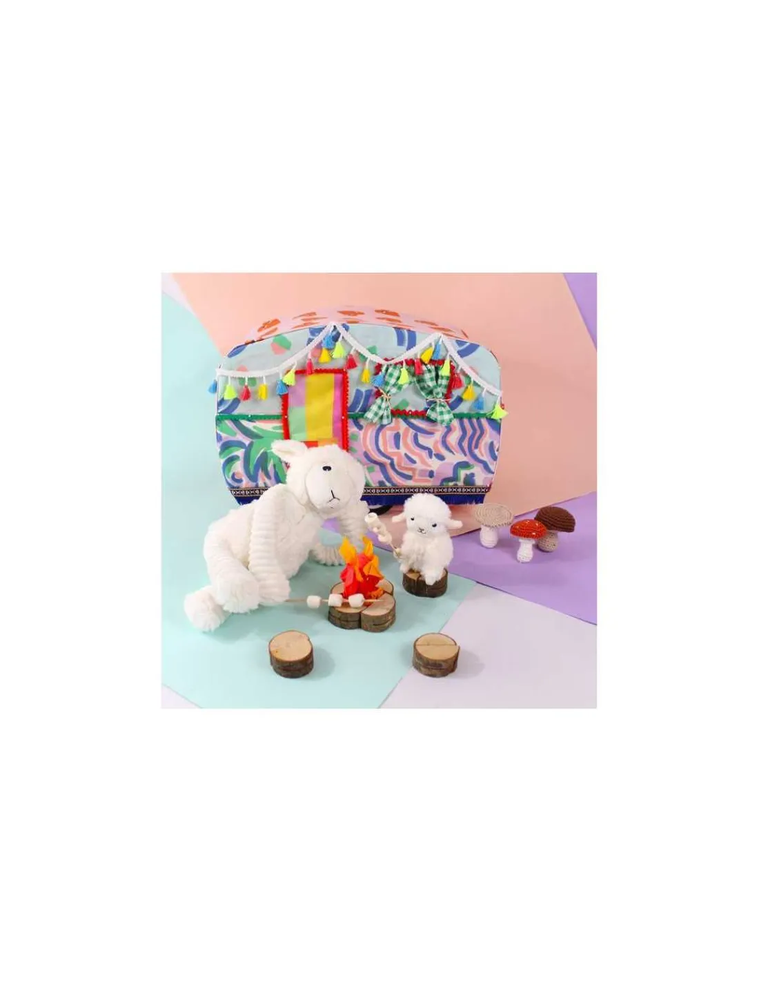 Les Deglingos Olou le mouton blanc maman et bébé - Les Ptipotos by Déglingos