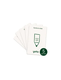 Yoto Pack de 5 cartes à créer -