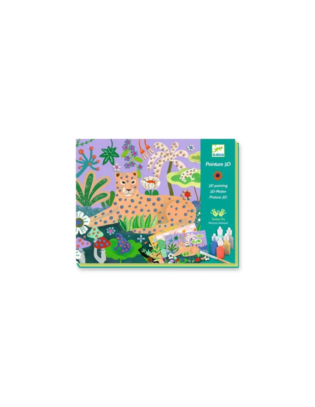 Enfant Djeco Peinture 3D Forêt tropicale -