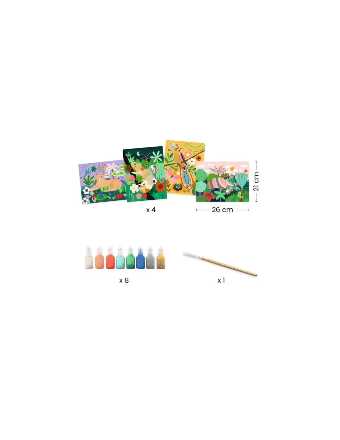 Enfant Djeco Peinture 3D Forêt tropicale -