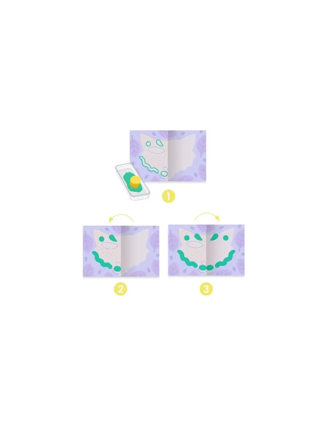 Enfant Djeco Peinture en symétrie À caresser -