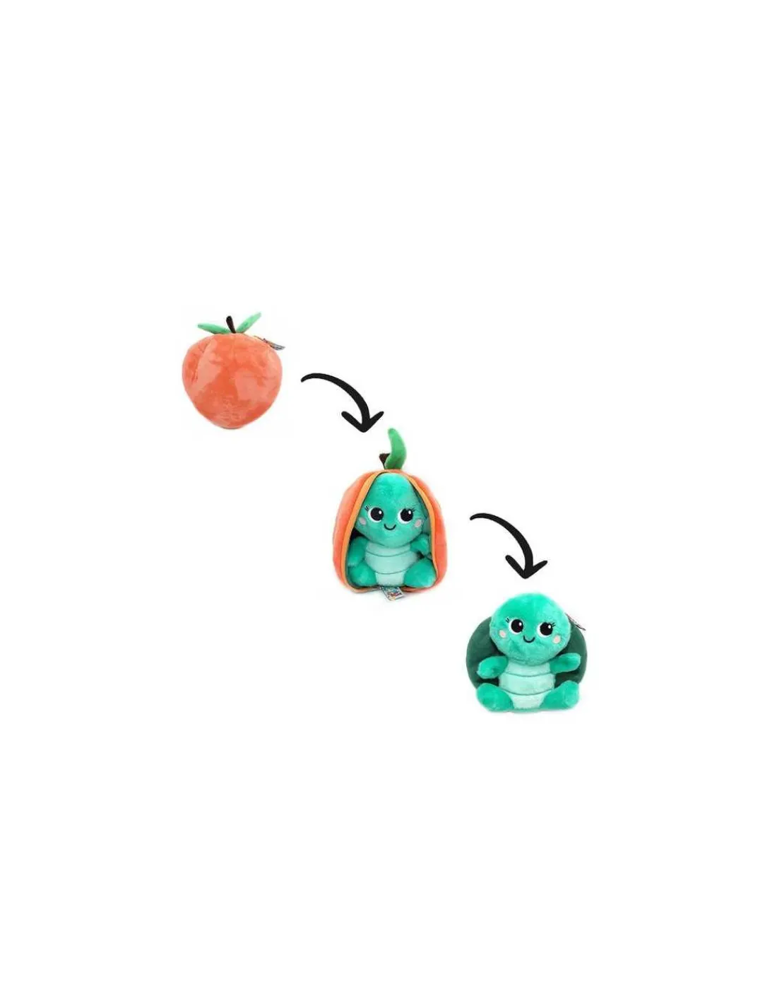 Les Deglingos Peluche Corvet la tortue pêche - Flipetz by Déglingos