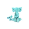 Les Deglingos Peluche Dimoitou l'éléphant aqua - Les Ptipotos by Déglingos
