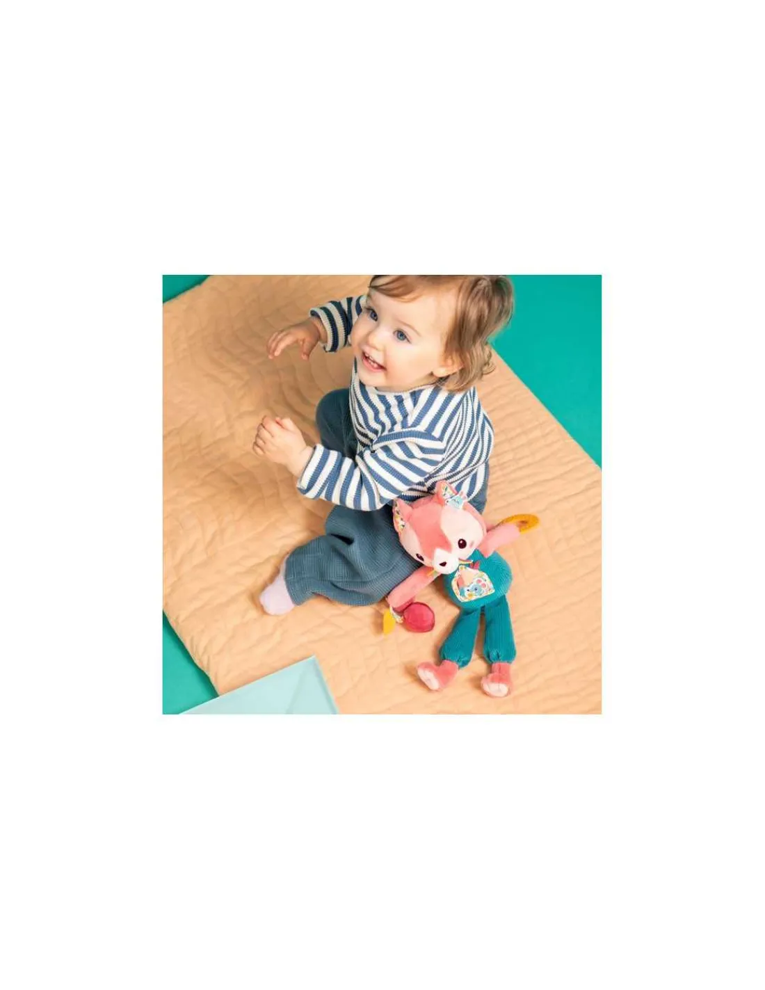 Lilliputiens Peluche Jeanne chat multi-activités -