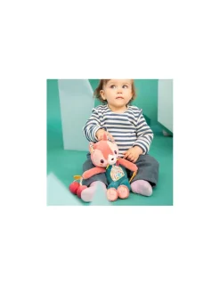 Lilliputiens Peluche Jeanne chat multi-activités -