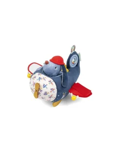 Lilliputiens Peluche Jules avion d'activités -